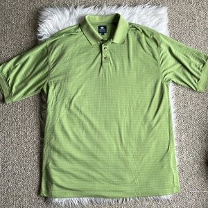 Men's Pebble Beach Golf Polo Shirt Size XL Lime Green Short Sleeve